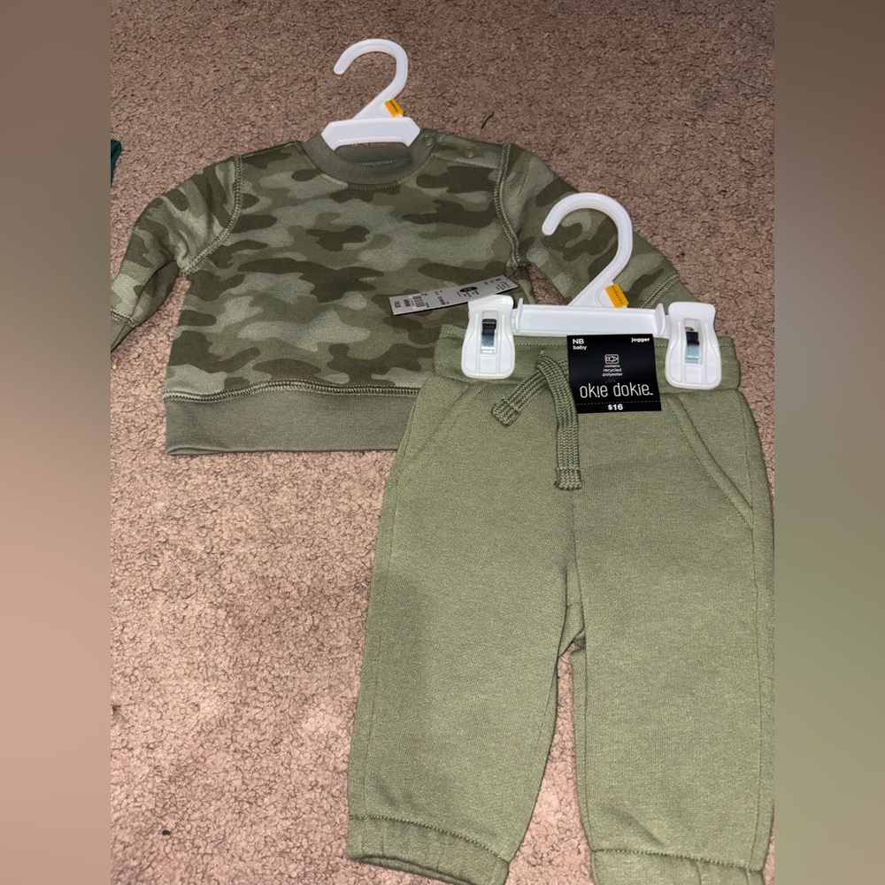 Nb Green Camo Outfit